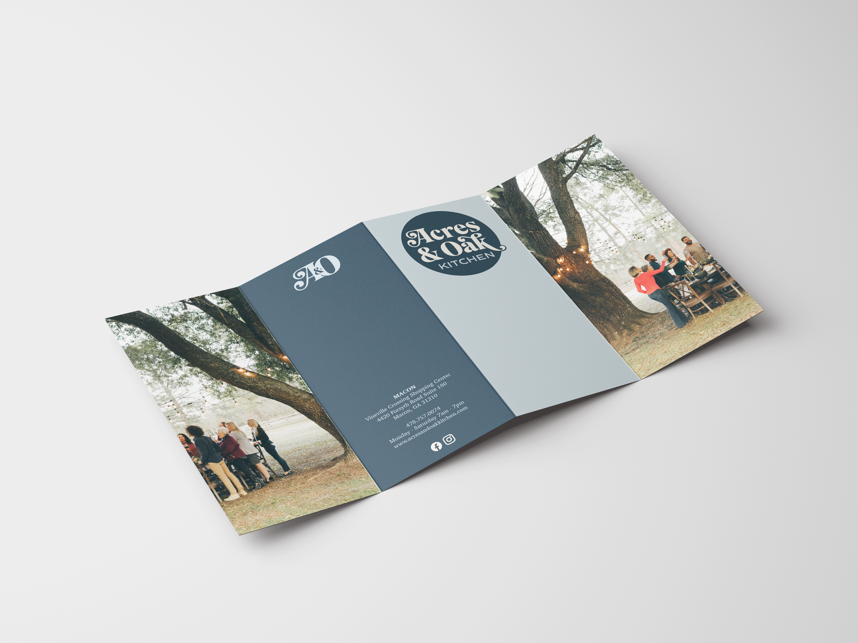 Four Fold Brochure Mockup